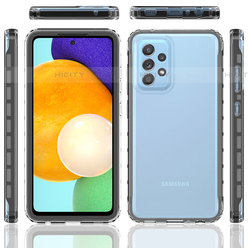 Custodia Silicone Trasparente Laterale 360 Gradi Cover JX1 per Samsung Galaxy A52 5G