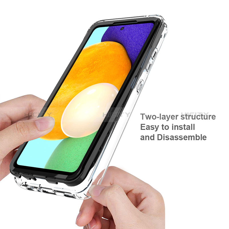 Custodia Silicone Trasparente Laterale 360 Gradi Cover JX1 per Samsung Galaxy A52s 5G