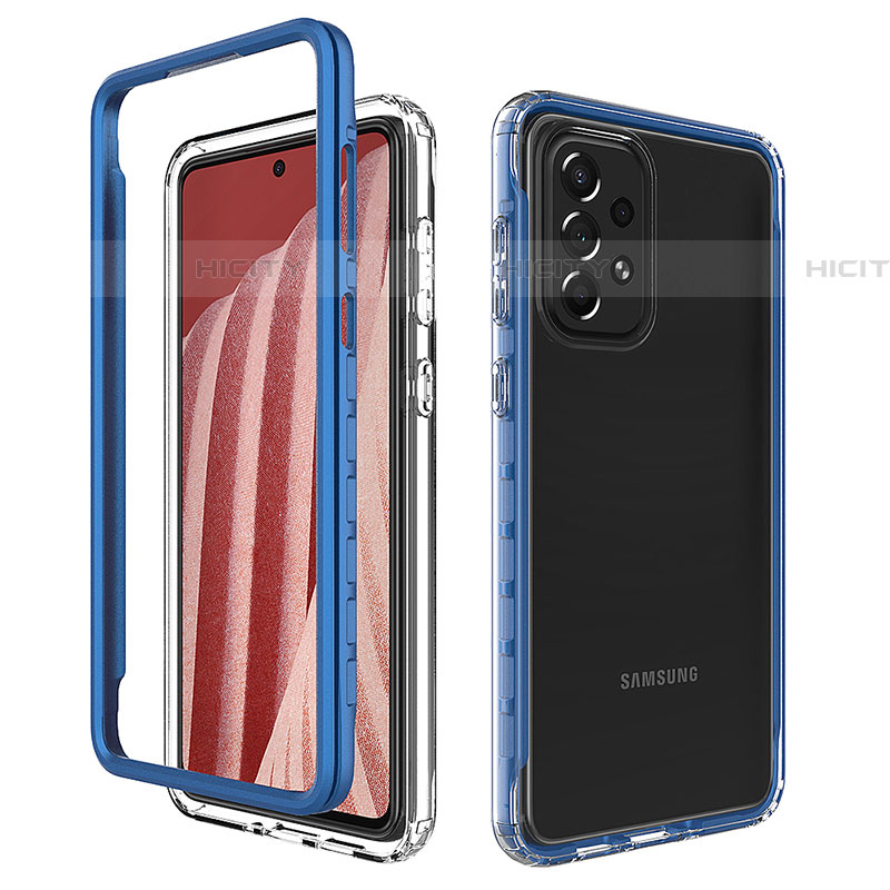 Custodia Silicone Trasparente Laterale 360 Gradi Cover JX1 per Samsung Galaxy A73 5G