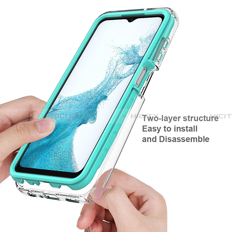 Custodia Silicone Trasparente Laterale 360 Gradi Cover JX2 per Samsung Galaxy A23 4G