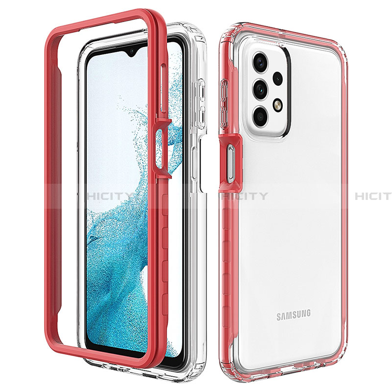 Custodia Silicone Trasparente Laterale 360 Gradi Cover JX2 per Samsung Galaxy A23 4G