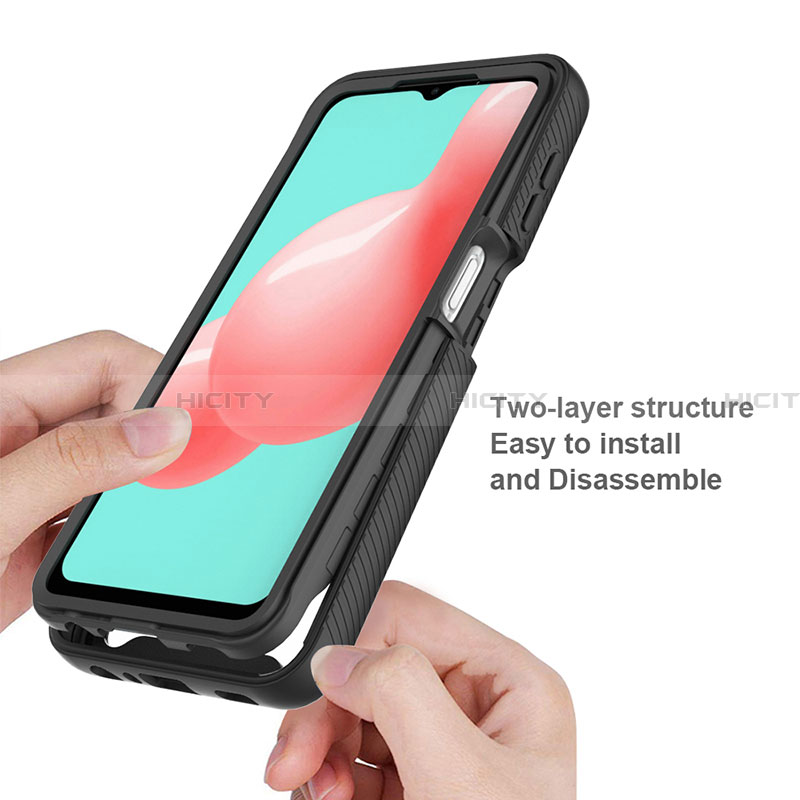 Custodia Silicone Trasparente Laterale 360 Gradi Cover JX2 per Samsung Galaxy A32 4G