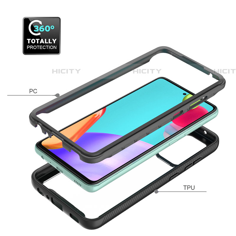 Custodia Silicone Trasparente Laterale 360 Gradi Cover JX2 per Samsung Galaxy A52 5G