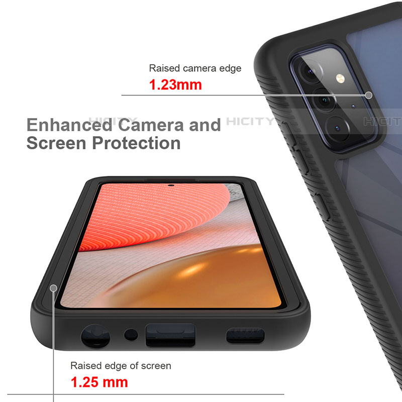 Custodia Silicone Trasparente Laterale 360 Gradi Cover JX2 per Samsung Galaxy A72 4G
