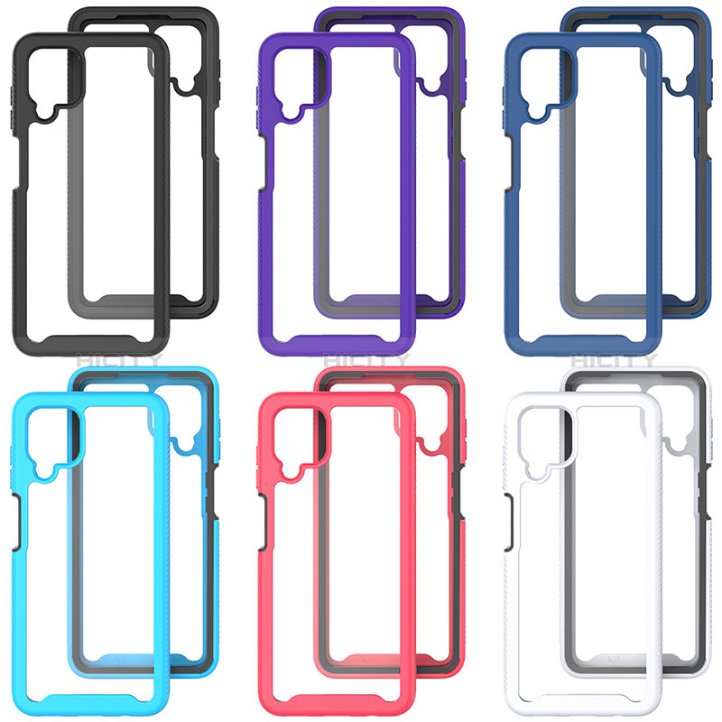 Custodia Silicone Trasparente Laterale 360 Gradi Cover JX2 per Samsung Galaxy M12