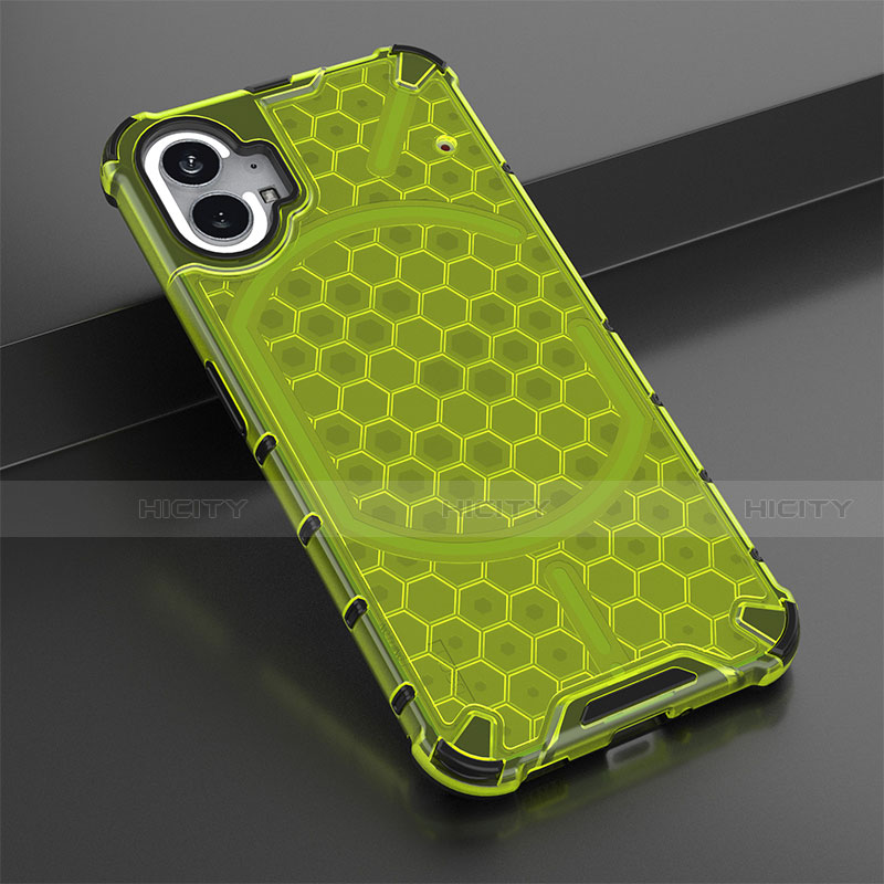 Custodia Silicone Trasparente Laterale 360 Gradi Cover M01 per Nothing Phone 1 Verde