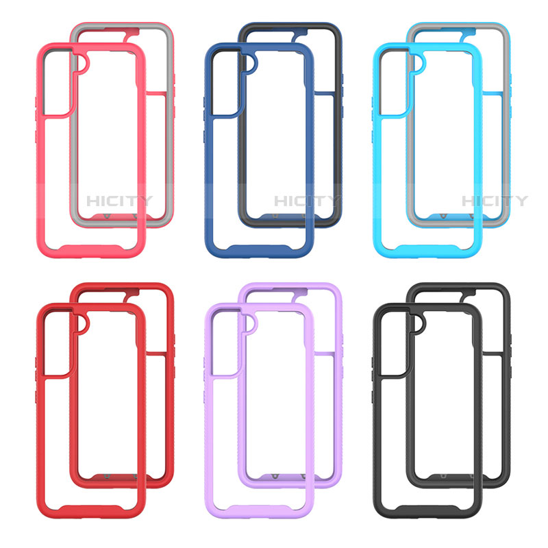 Custodia Silicone Trasparente Laterale 360 Gradi Cover M02 per Samsung Galaxy S21 Plus 5G