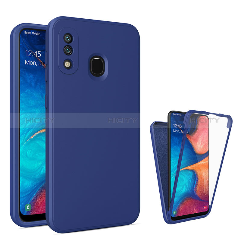 Custodia Silicone Trasparente Laterale 360 Gradi Cover MJ1 per Samsung Galaxy A20