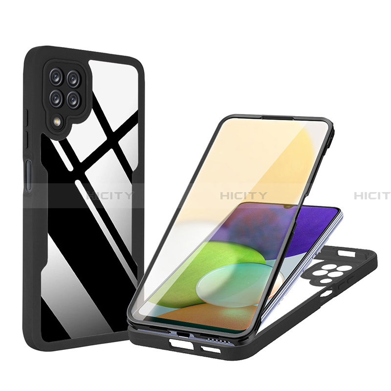 Custodia Silicone Trasparente Laterale 360 Gradi Cover MJ1 per Samsung Galaxy A22 4G