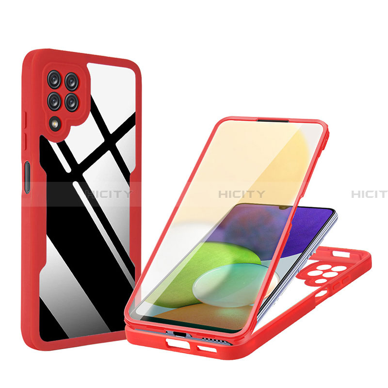 Custodia Silicone Trasparente Laterale 360 Gradi Cover MJ1 per Samsung Galaxy A22 4G