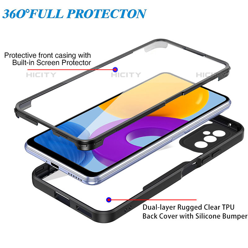 Custodia Silicone Trasparente Laterale 360 Gradi Cover MJ1 per Samsung Galaxy M52 5G