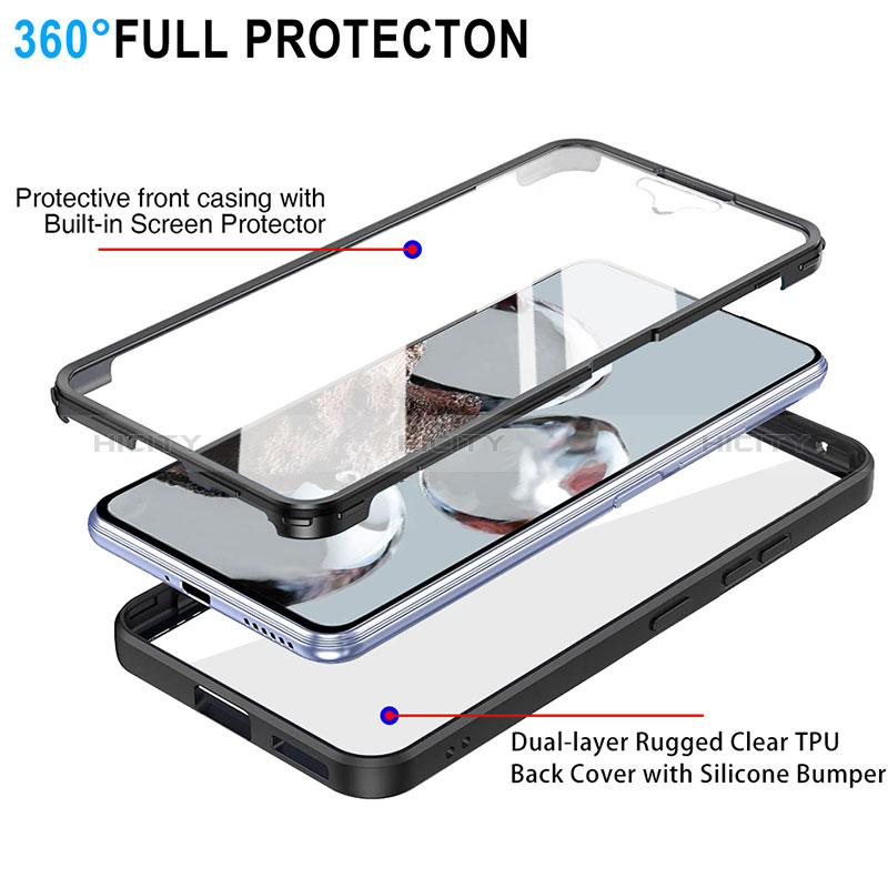 Custodia Silicone Trasparente Laterale 360 Gradi Cover MJ1 per Xiaomi Mi 12T 5G