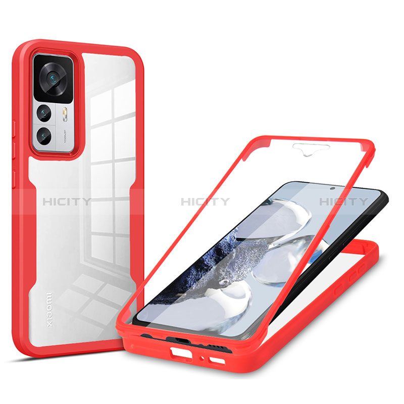 Custodia Silicone Trasparente Laterale 360 Gradi Cover MJ1 per Xiaomi Mi 12T 5G