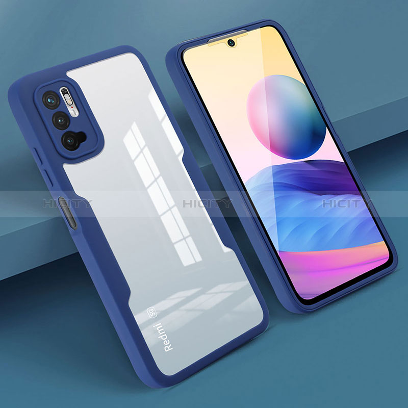 Custodia Silicone Trasparente Laterale 360 Gradi Cover MJ1 per Xiaomi POCO M3 Pro 5G