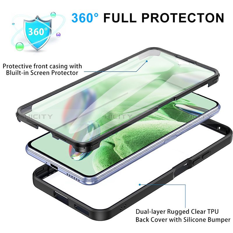 Custodia Silicone Trasparente Laterale 360 Gradi Cover MJ1 per Xiaomi Poco X5 5G