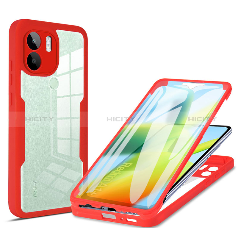 Custodia Silicone Trasparente Laterale 360 Gradi Cover MJ1 per Xiaomi Redmi A1 Plus