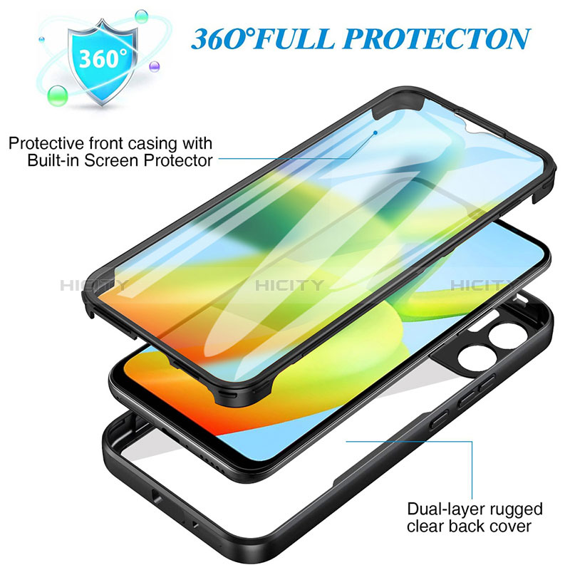 Custodia Silicone Trasparente Laterale 360 Gradi Cover MJ1 per Xiaomi Redmi A1 Plus