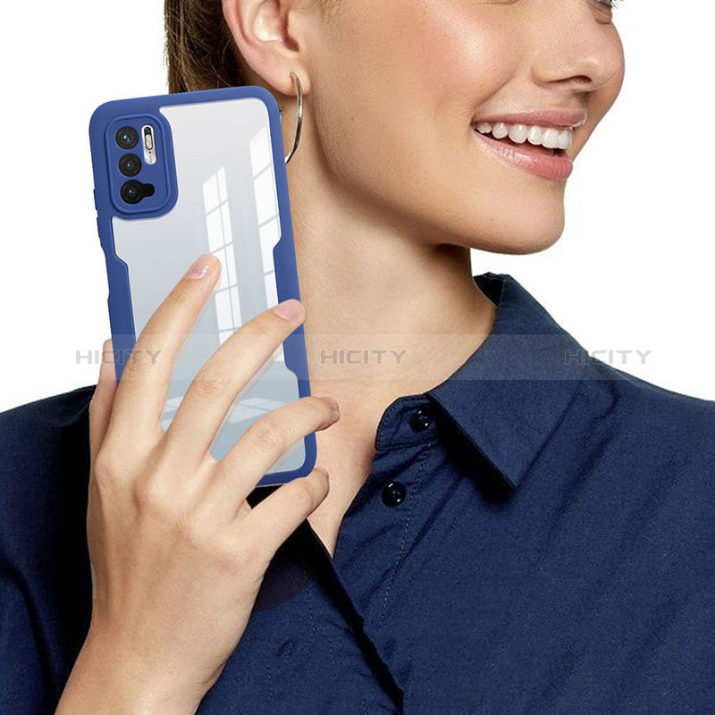 Custodia Silicone Trasparente Laterale 360 Gradi Cover MJ1 per Xiaomi Redmi Note 11 SE 5G