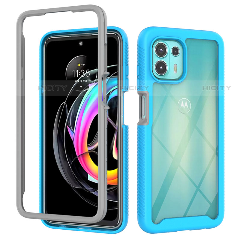 Custodia Silicone Trasparente Laterale 360 Gradi Cover per Motorola Moto Edge 20 Lite 5G