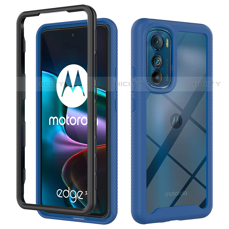 Custodia Silicone Trasparente Laterale 360 Gradi Cover per Motorola Moto Edge 30 5G