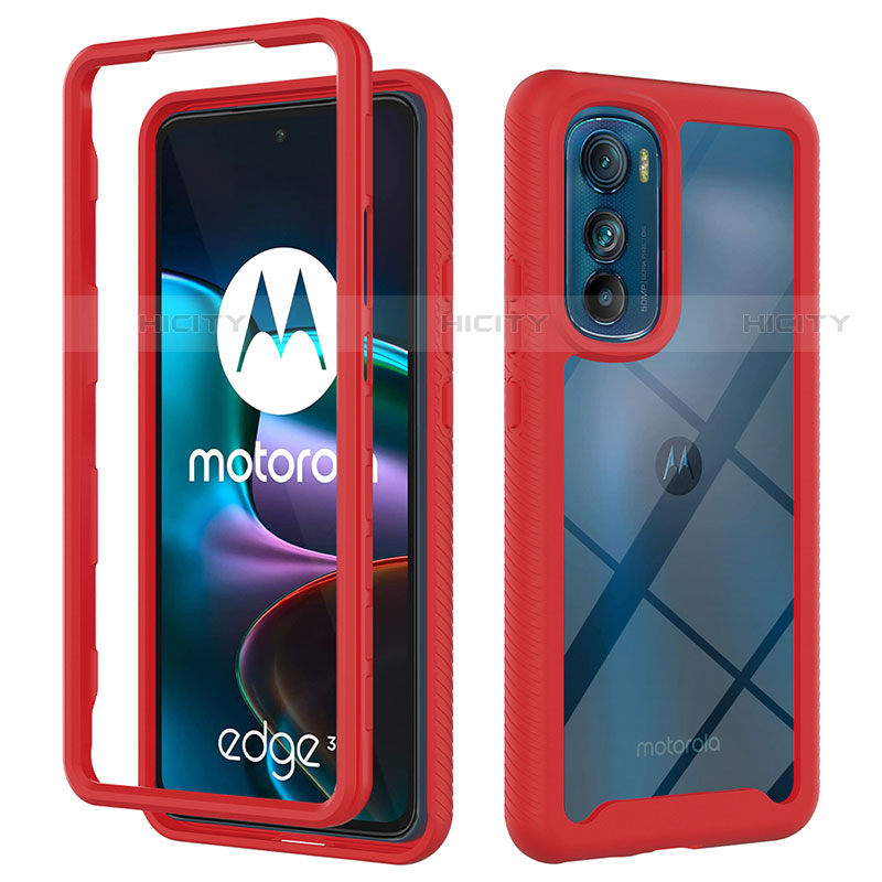 Custodia Silicone Trasparente Laterale 360 Gradi Cover per Motorola Moto Edge 30 5G