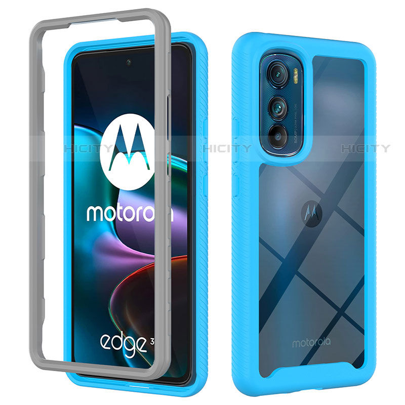 Custodia Silicone Trasparente Laterale 360 Gradi Cover per Motorola Moto Edge 30 5G