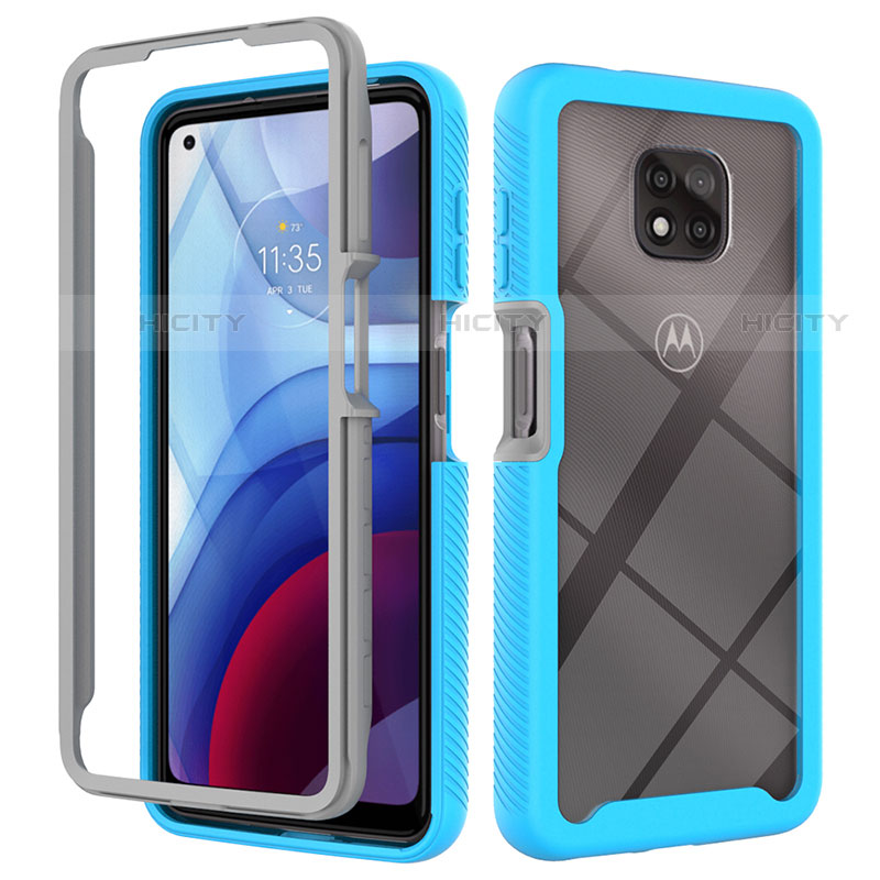 Custodia Silicone Trasparente Laterale 360 Gradi Cover per Motorola Moto G Power (2021)