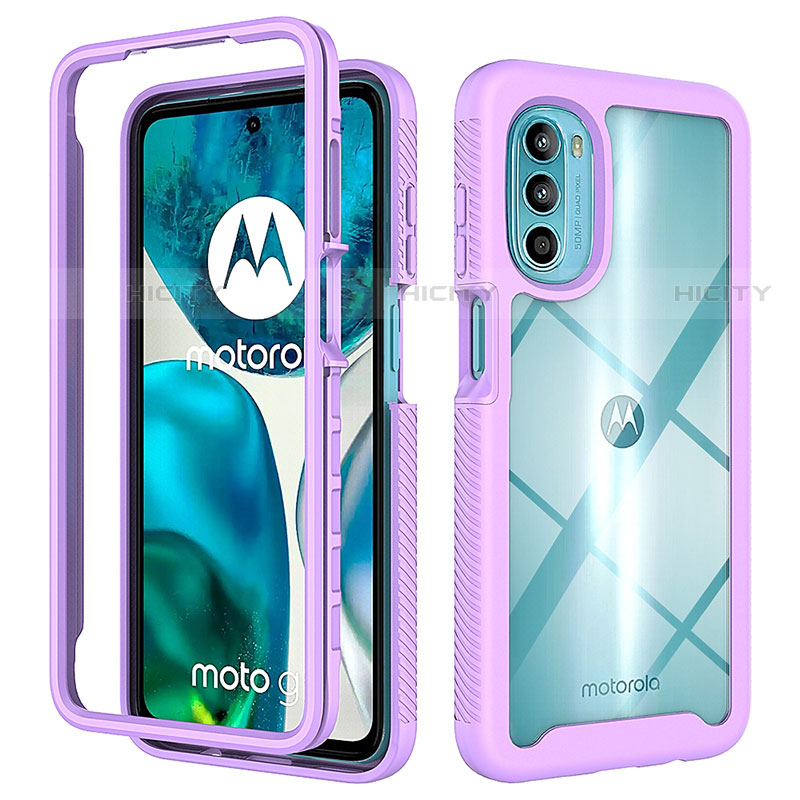 Custodia Silicone Trasparente Laterale 360 Gradi Cover per Motorola Moto G82 5G