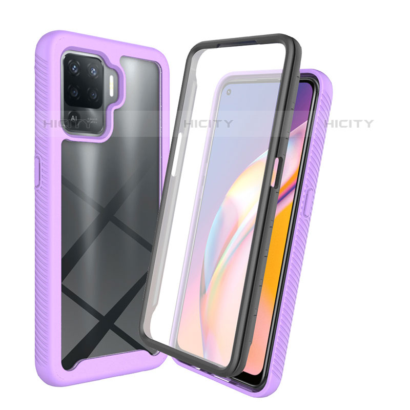 Custodia Silicone Trasparente Laterale 360 Gradi Cover per Oppo Reno5 Lite