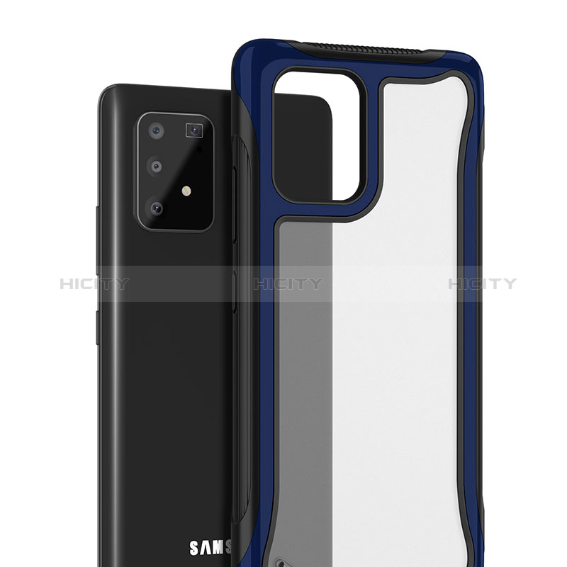 Custodia Silicone Trasparente Laterale 360 Gradi Cover per Samsung Galaxy M80S