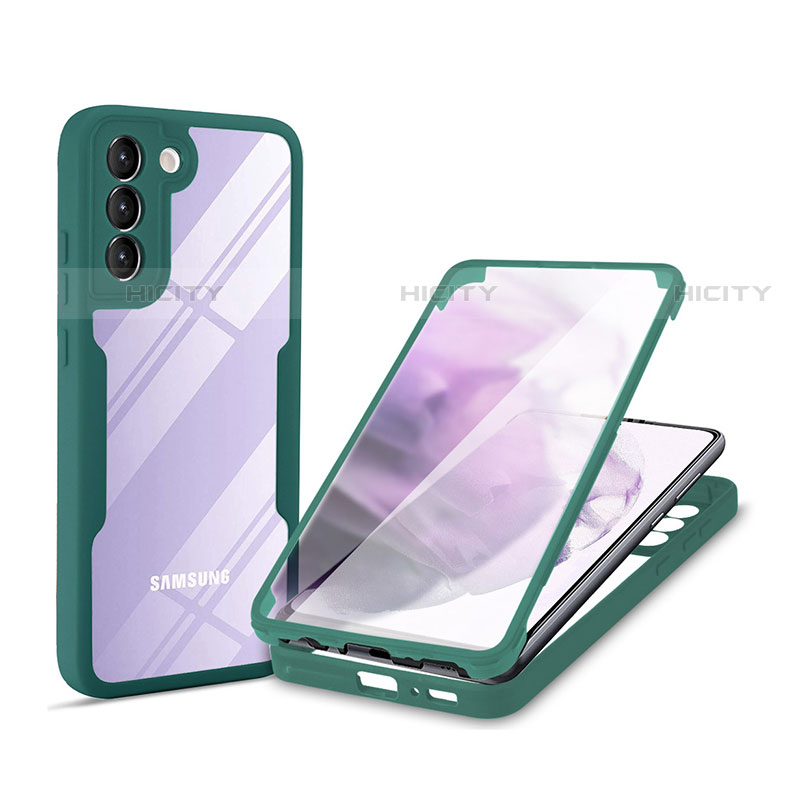 Custodia Silicone Trasparente Laterale 360 Gradi Cover per Samsung Galaxy S21 Plus 5G