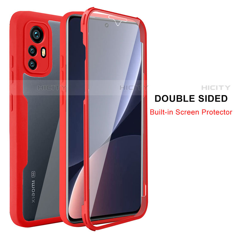 Custodia Silicone Trasparente Laterale 360 Gradi Cover per Xiaomi Mi 12S Pro 5G