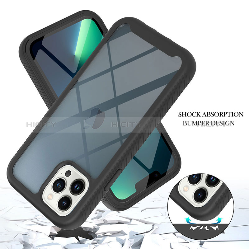 Custodia Silicone Trasparente Laterale 360 Gradi Cover YB1 per Apple iPhone 14 Pro Max