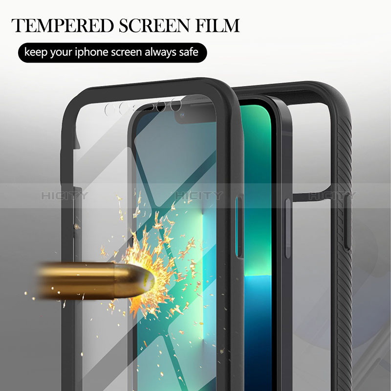 Custodia Silicone Trasparente Laterale 360 Gradi Cover YB1 per Apple iPhone 14 Pro Max