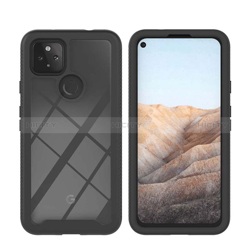 Custodia Silicone Trasparente Laterale 360 Gradi Cover YB1 per Google Pixel 5a 5G