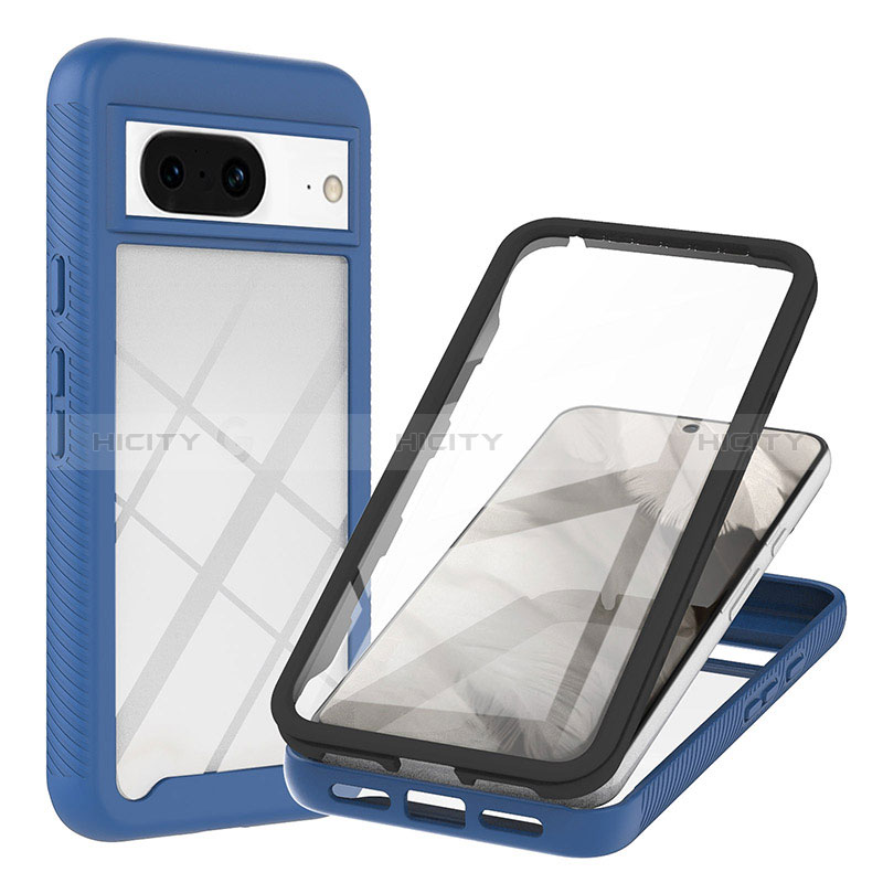 Custodia Silicone Trasparente Laterale 360 Gradi Cover YB1 per Google Pixel 8 5G