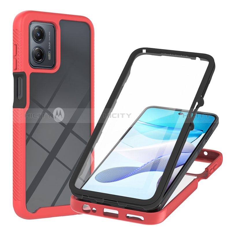 Custodia Silicone Trasparente Laterale 360 Gradi Cover YB1 per Motorola Moto G53y 5G