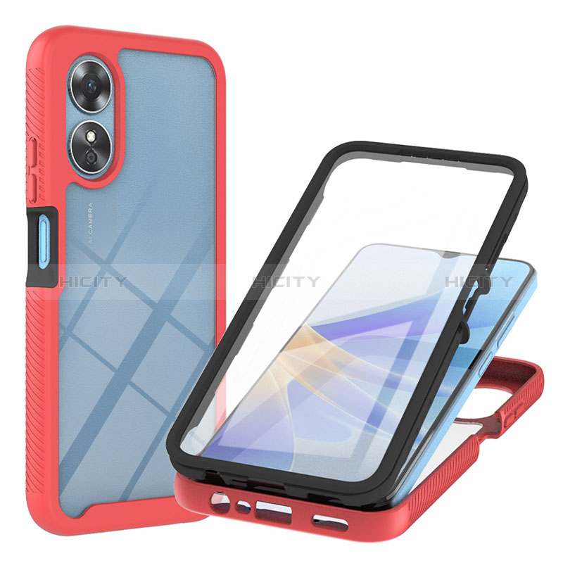 Custodia Silicone Trasparente Laterale 360 Gradi Cover YB1 per Oppo A17