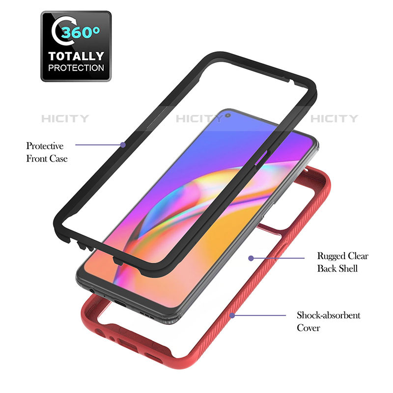 Custodia Silicone Trasparente Laterale 360 Gradi Cover YB1 per Oppo F19 Pro