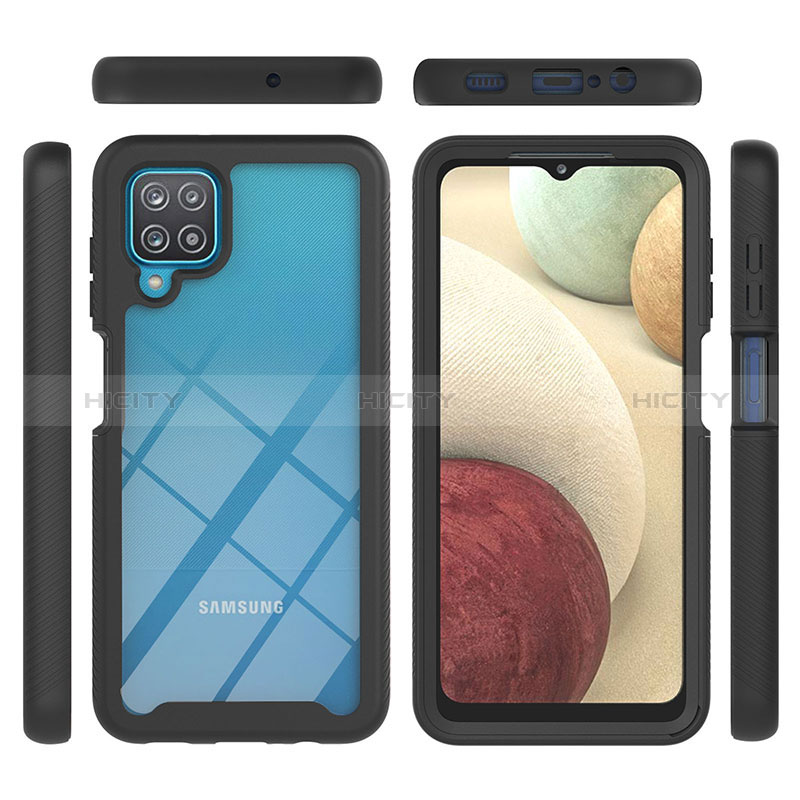 Custodia Silicone Trasparente Laterale 360 Gradi Cover YB1 per Samsung Galaxy A12 5G
