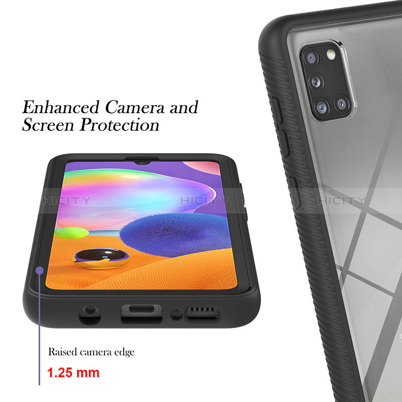 Custodia Silicone Trasparente Laterale 360 Gradi Cover YB1 per Samsung Galaxy A31