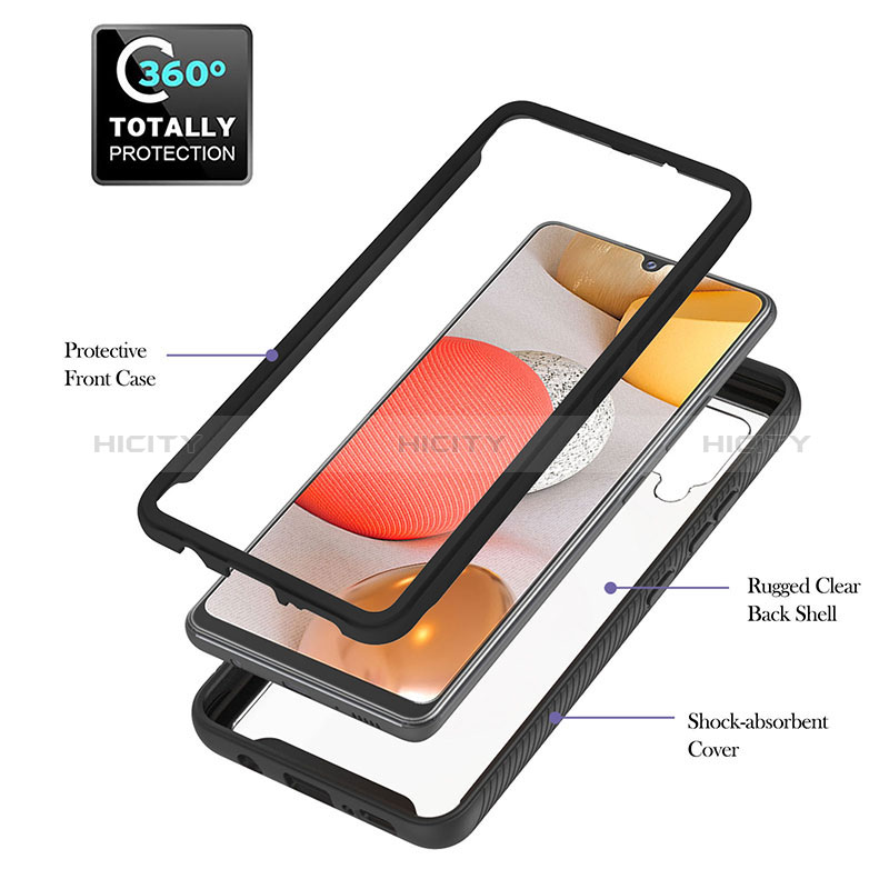 Custodia Silicone Trasparente Laterale 360 Gradi Cover YB1 per Samsung Galaxy A42 5G