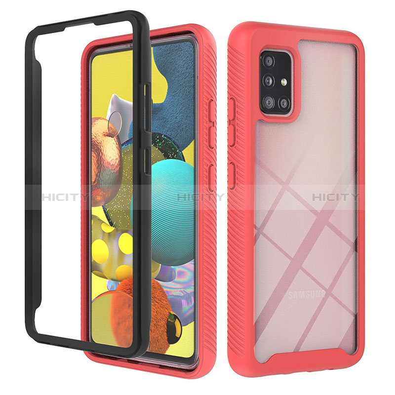 Custodia Silicone Trasparente Laterale 360 Gradi Cover YB1 per Samsung Galaxy A51 4G