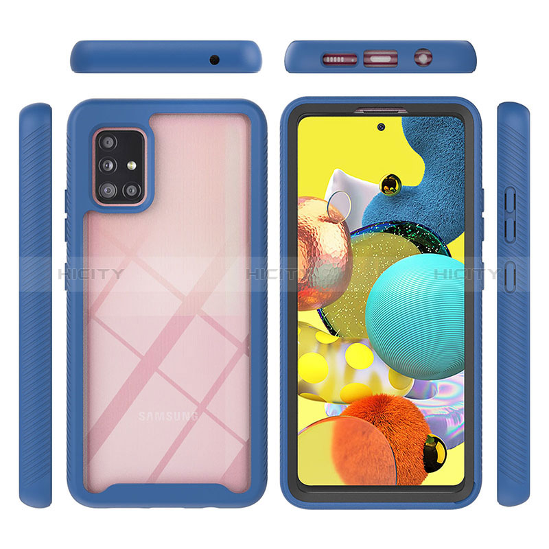 Custodia Silicone Trasparente Laterale 360 Gradi Cover YB1 per Samsung Galaxy A51 4G