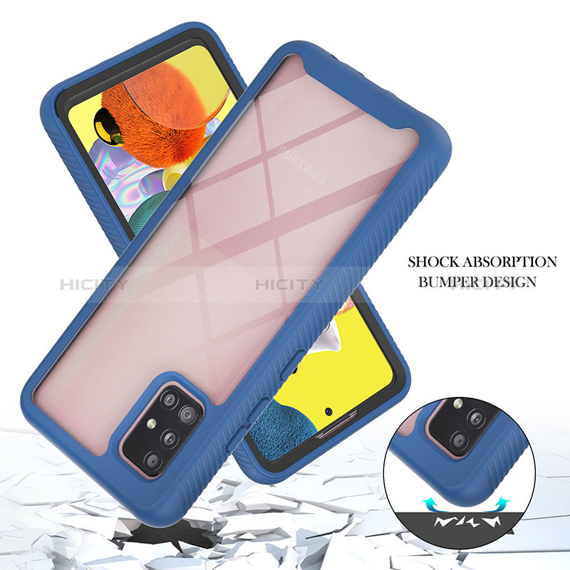 Custodia Silicone Trasparente Laterale 360 Gradi Cover YB1 per Samsung Galaxy A51 4G