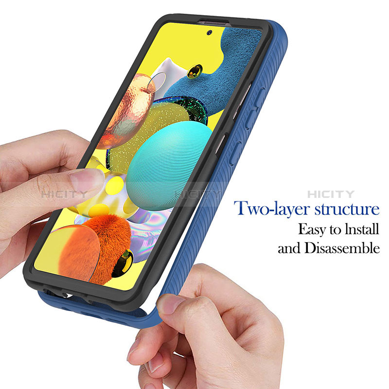 Custodia Silicone Trasparente Laterale 360 Gradi Cover YB1 per Samsung Galaxy A51 4G