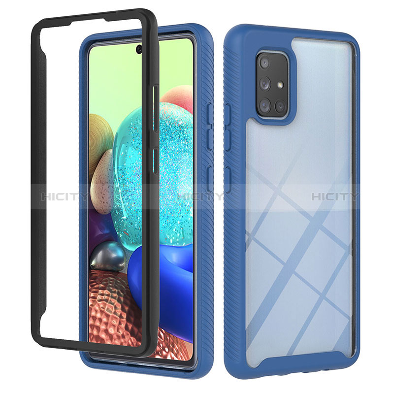 Custodia Silicone Trasparente Laterale 360 Gradi Cover YB1 per Samsung Galaxy A71 4G A715