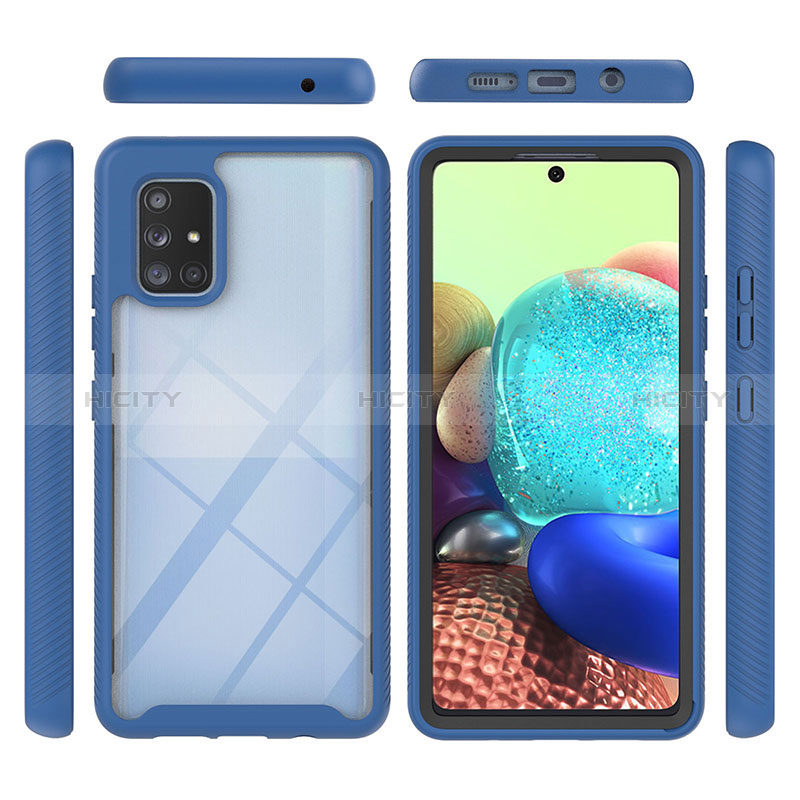 Custodia Silicone Trasparente Laterale 360 Gradi Cover YB1 per Samsung Galaxy A71 4G A715