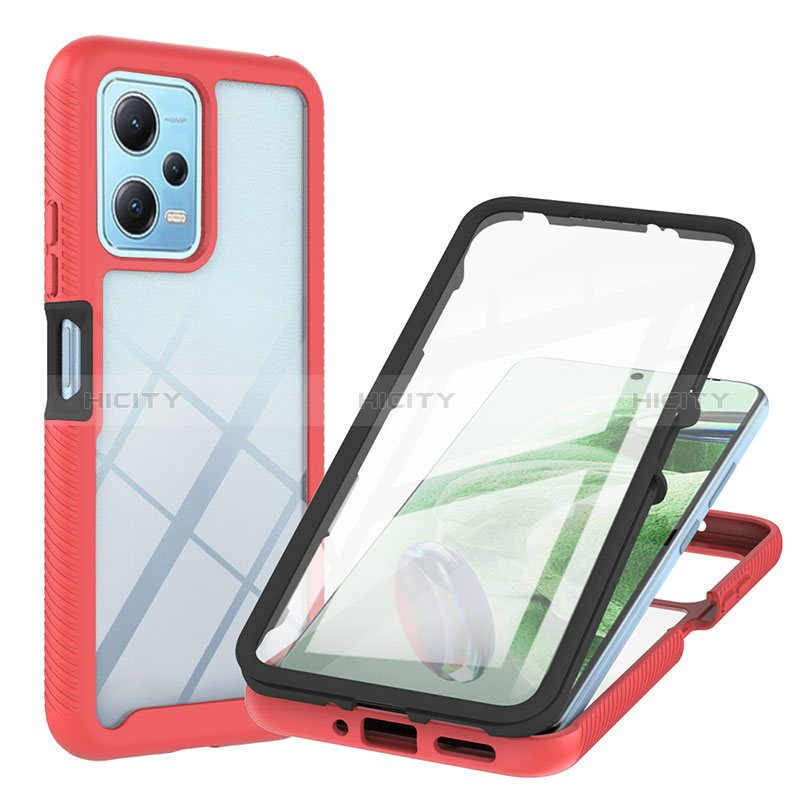 Custodia Silicone Trasparente Laterale 360 Gradi Cover YB1 per Xiaomi Redmi Note 12 5G