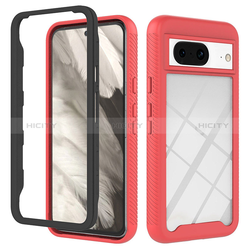 Custodia Silicone Trasparente Laterale 360 Gradi Cover YB2 per Google Pixel 8 5G